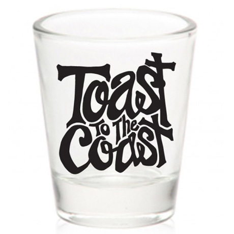 Toast to the Coast Shot Glass